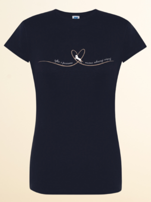 T SHIRT - Tylko z poziomu serca można zobaczyć więcej - beżowe serduszko M (kup L lub XL)